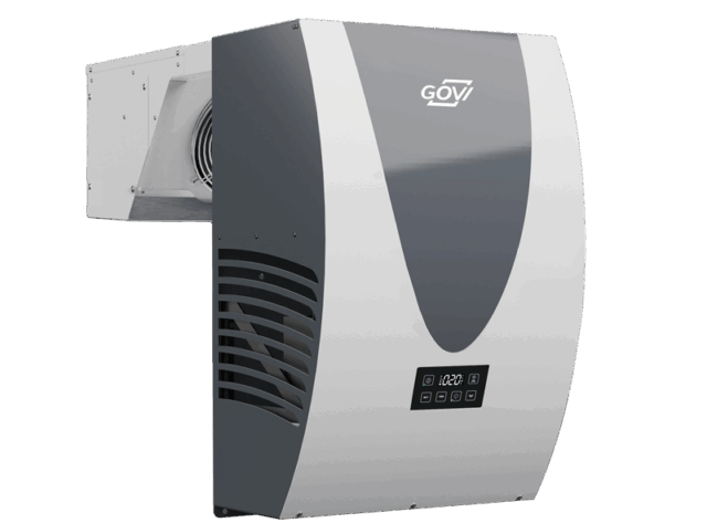 The Polarik wall mount monoblock viewed from the side - engineered for cold room refrigeration