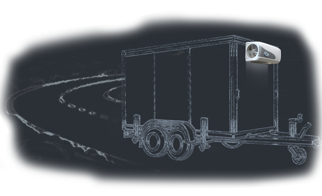 Zeichnung eines Arktik Kühlaggregates für Anhängerkühlung